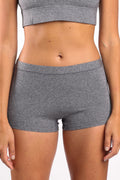 The Seattle Skyline | Black Marble Heather Modal Boyshort Underwear - Shinesty