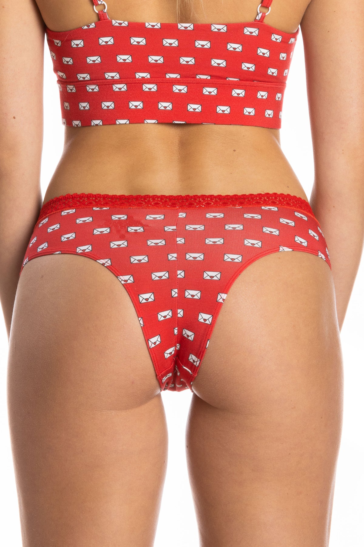 The Secret Admirer | Valentines  Lace Trim Cheeky Panty - Shinesty
