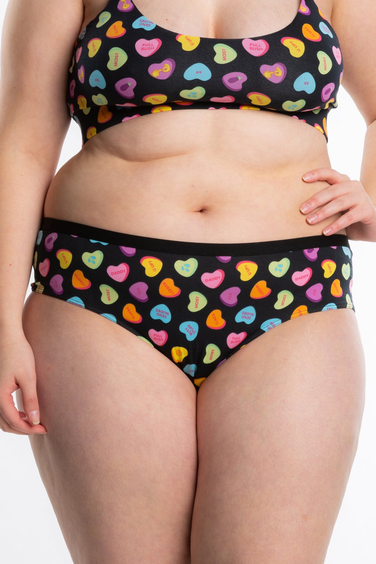 The Smooth Talker | Candy Hearts Cheeky Underwear - Shinesty