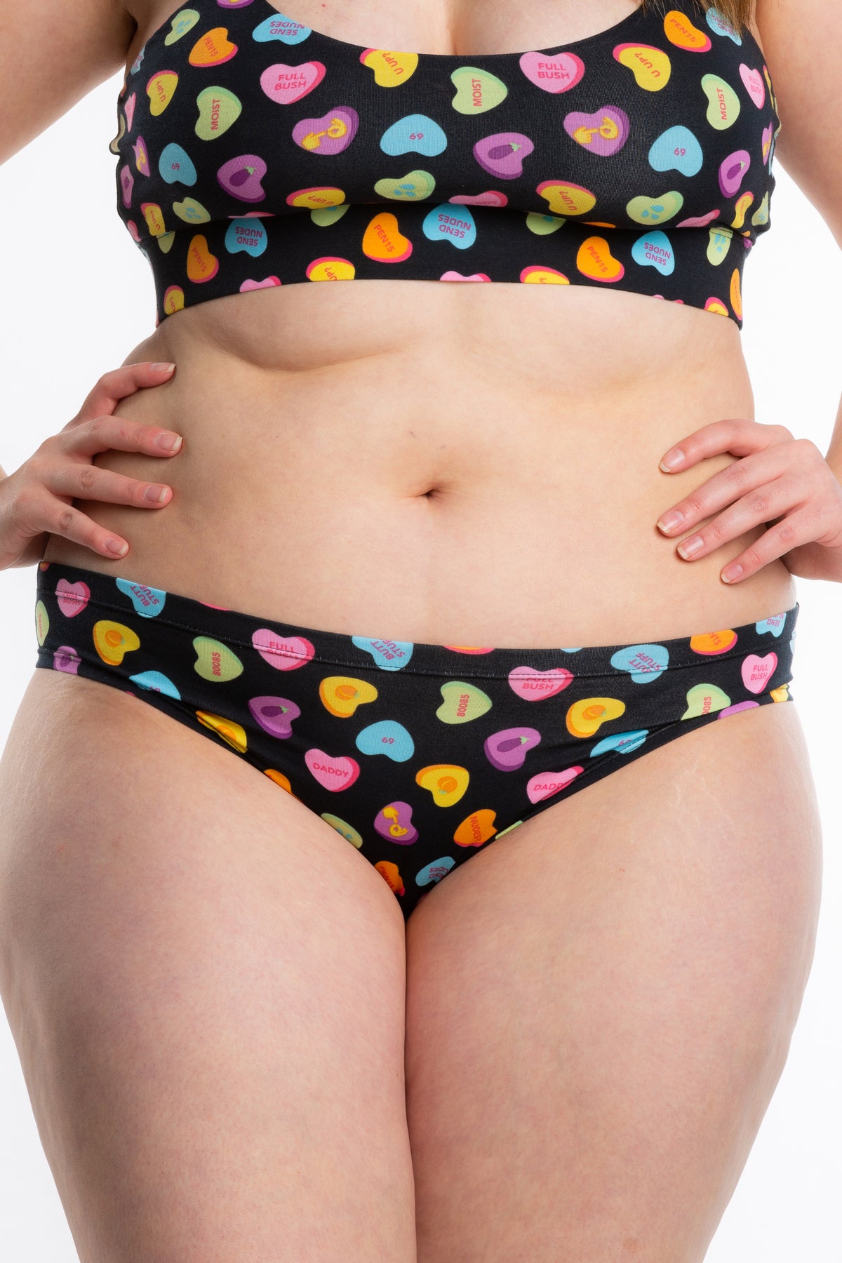 The Smooth Talker | Candy Hearts Modal Bikini Underwear - Shinesty