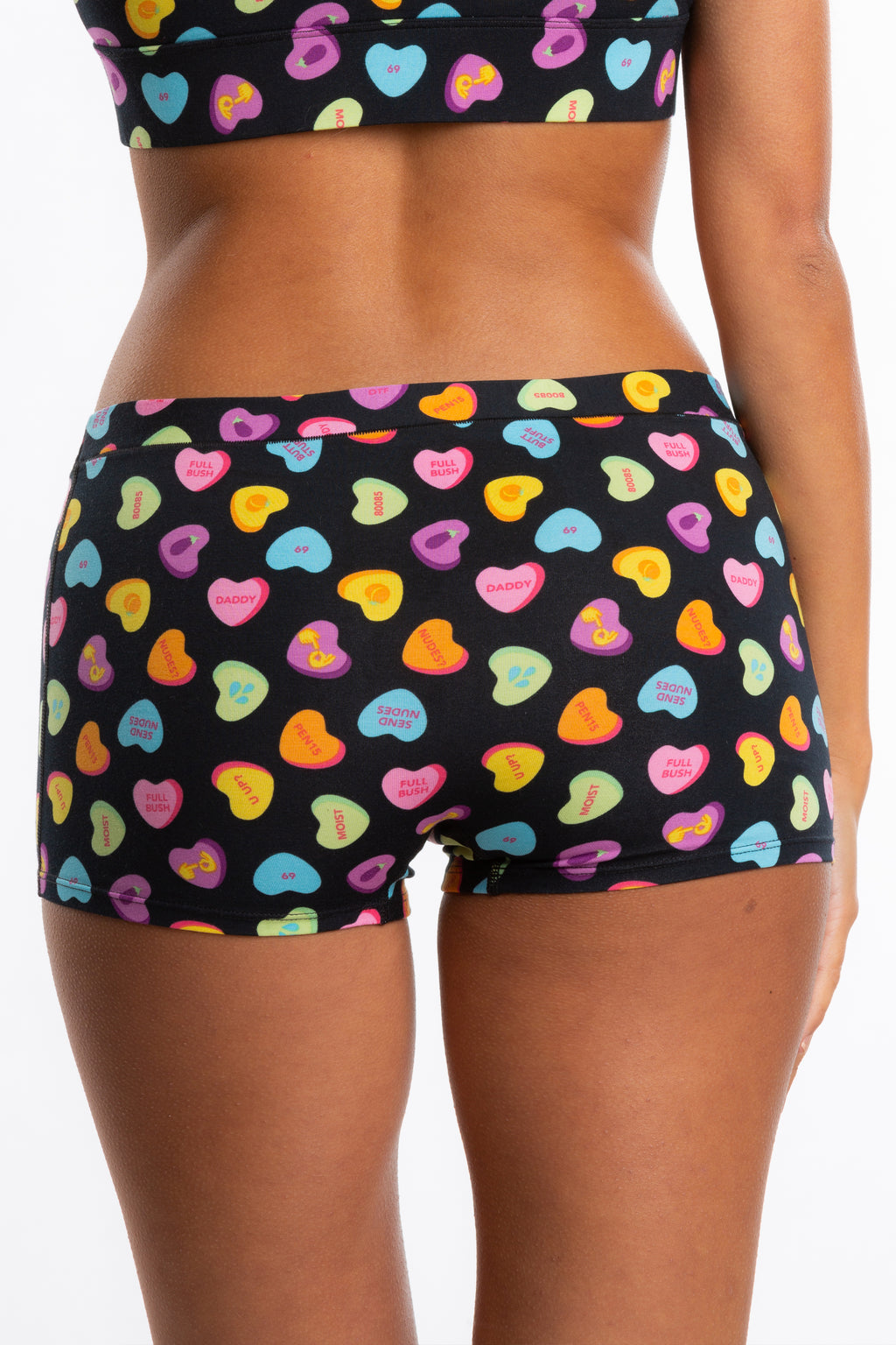 The Smooth Talker | Candy Hearts Modal Boyshort Underwear - Shinesty