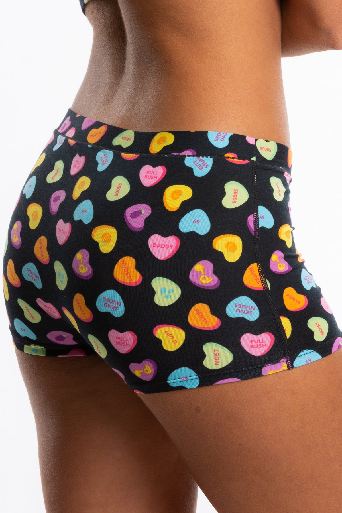 The Smooth Talker | Candy Hearts Modal Boyshort Underwear - Shinesty