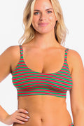 The Stripe Club | Christmas Striped Boob Hammock™ Scoop Bralette - Shinesty