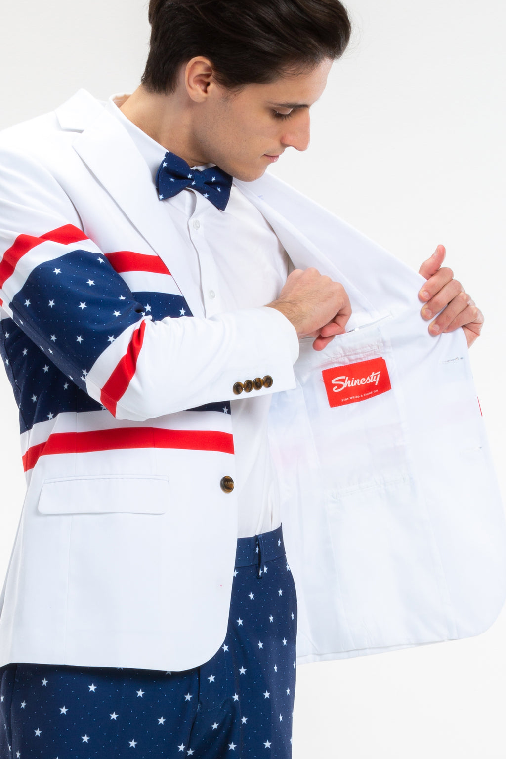 The Sweet Tea | USA Placement Stripe Suit - Shinesty