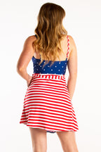 The Sweet Tea | USA Strappy Dress - Shinesty