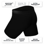 The Threat Level Midnight | Black Ball Hammock® Boxer - Long Leg - Shinesty