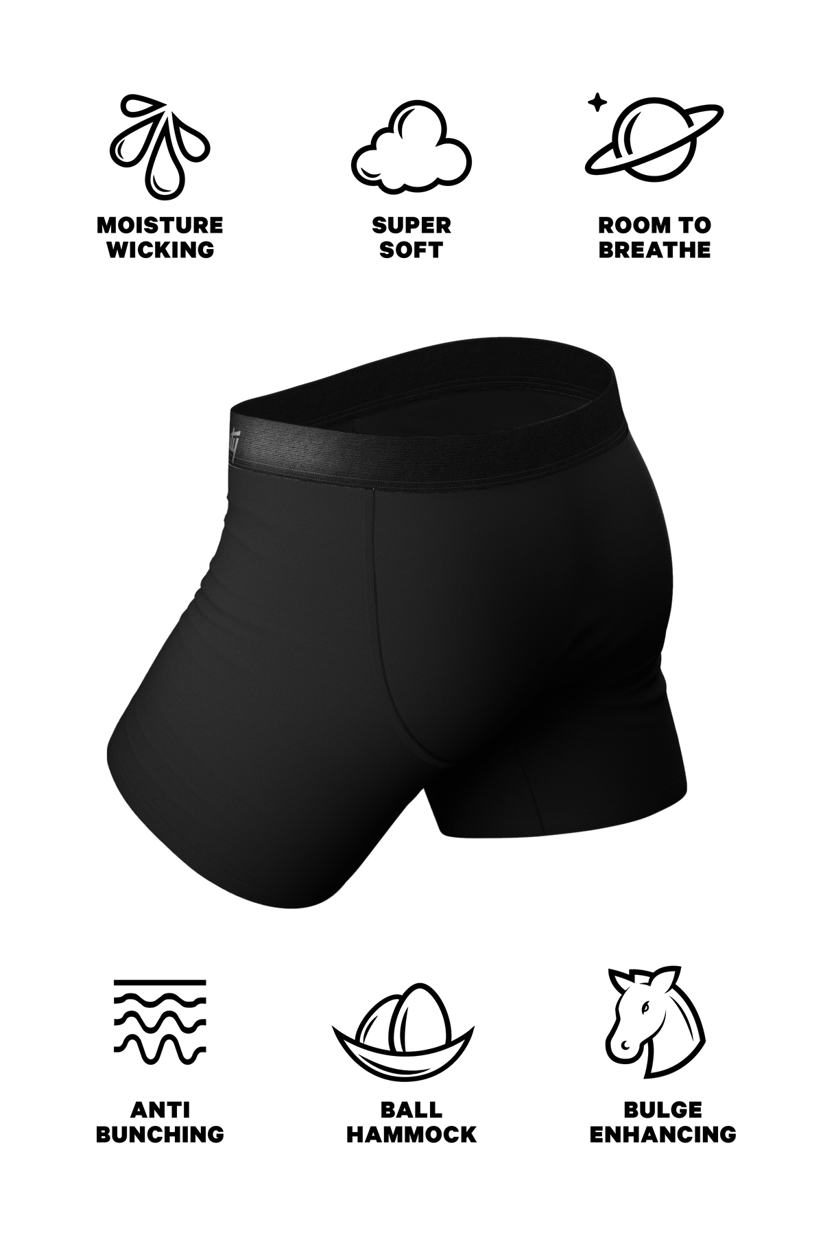 The Threat Level Midnight | Black Ball Hammock® Boxer and Ball Cream Pack - Shinesty