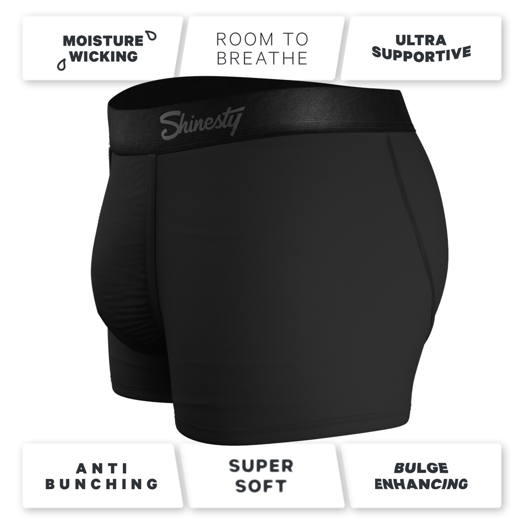 The Threat Level Midnight | Black Ball Hammock® Pouch Trunks Underwear - Shinesty