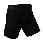 The Threat Level Midnight | Black Ball Hammock® Boxer - Long Leg - Shinesty