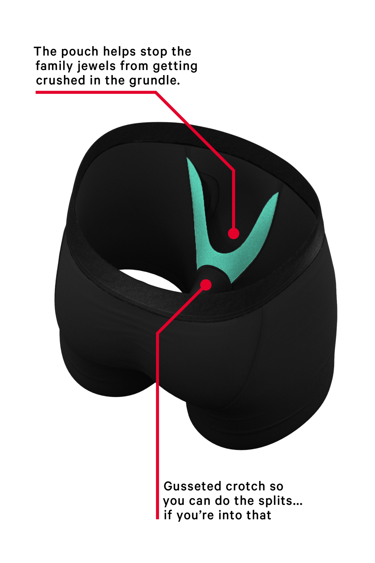 The Jack And Jane | Couples Black Ball Hammock® Boxer With Fly and Cheeky Pack - Shinesty