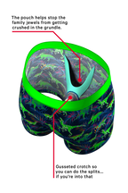 The Triceratop Bottoms | Tropical Dinosaur Printed Ball Hammock® Pouch Underwear - Shinesty