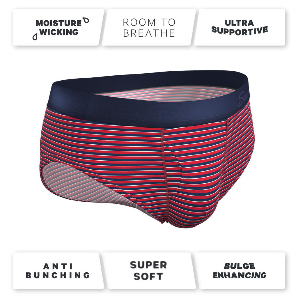 The US of A | USA Stripe Ball Hammock® Pouch Underwear Briefs - Shinesty