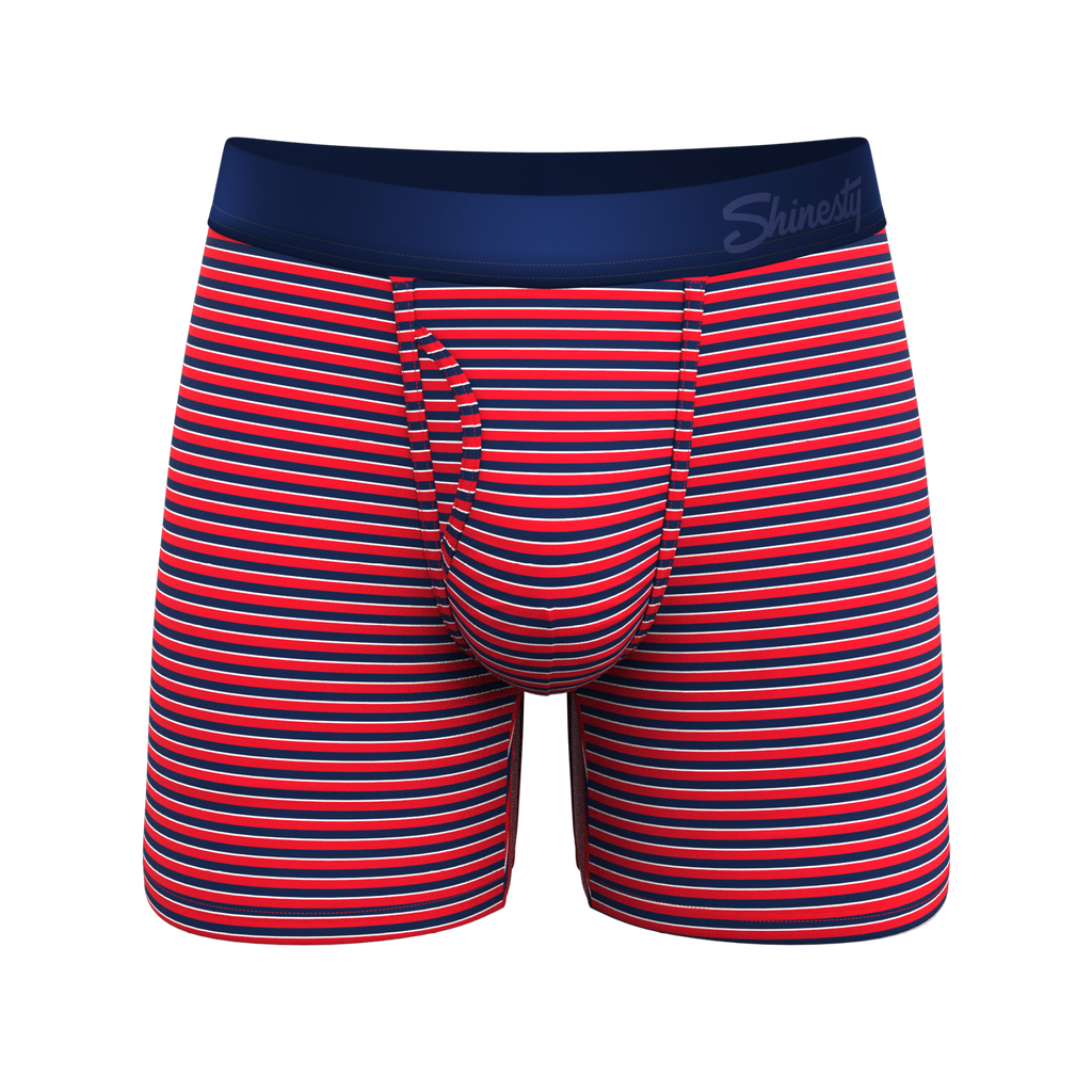 The US of A | USA Stripe Ball Hammock® Pouch Underwear With Fly - Shinesty