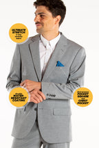 The Shoreline | Blue Floral Ultimate Suit - Shinesty