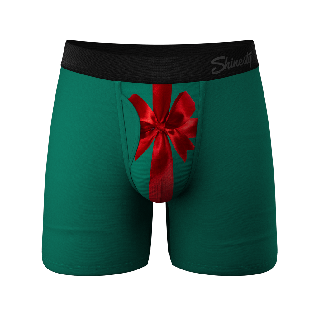 The Unwrap Me | Present Ball Hammock® Pouch Underwear With Fly - Shinesty