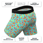 The Use a Condiment | Hot Dogs Ball Hammock® Boxer - Long Leg - Shinesty