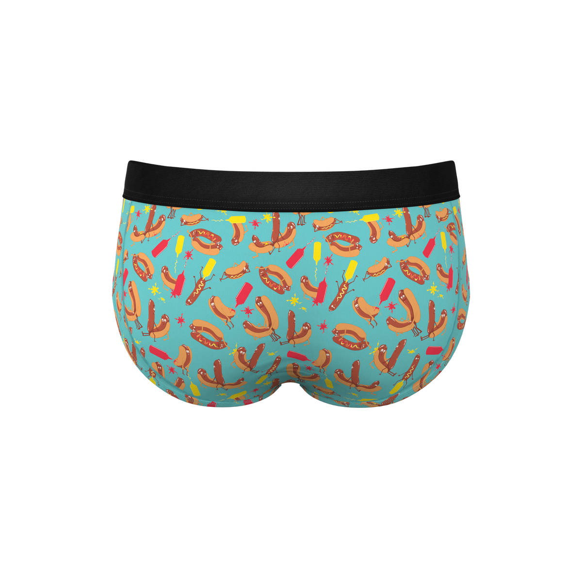 The Use a Condiment | Hot Dogs Ball Hammock® Pouch Underwear Briefs - Shinesty