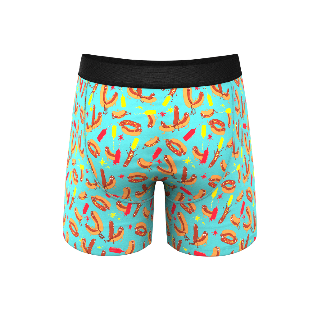 The Use a Condiment | Hot Dogs Ball Hammock® Pouch Underwear - Shinesty