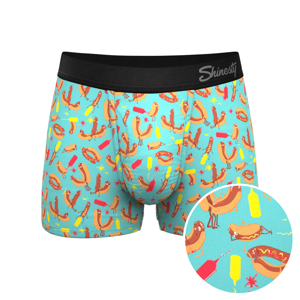 The Use a Condiment | Hot Dogs Ball Hammock® Pouch Trunk Underwear - Shinesty