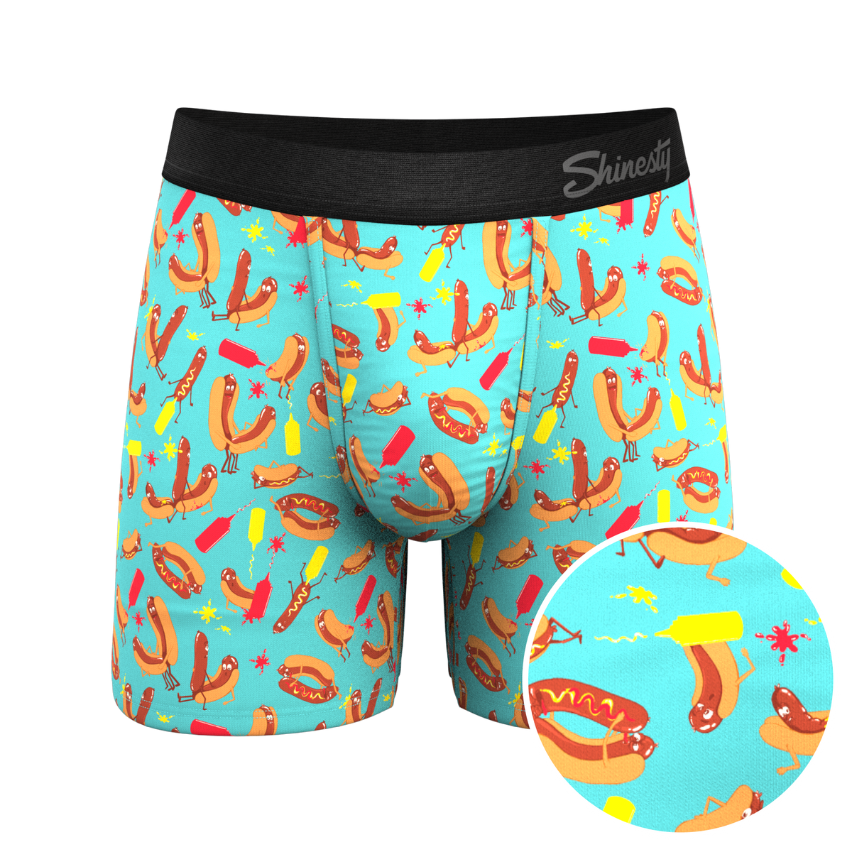 The Use a Condiment | Hot Dogs Ball Hammock® Pouch Underwear - Shinesty