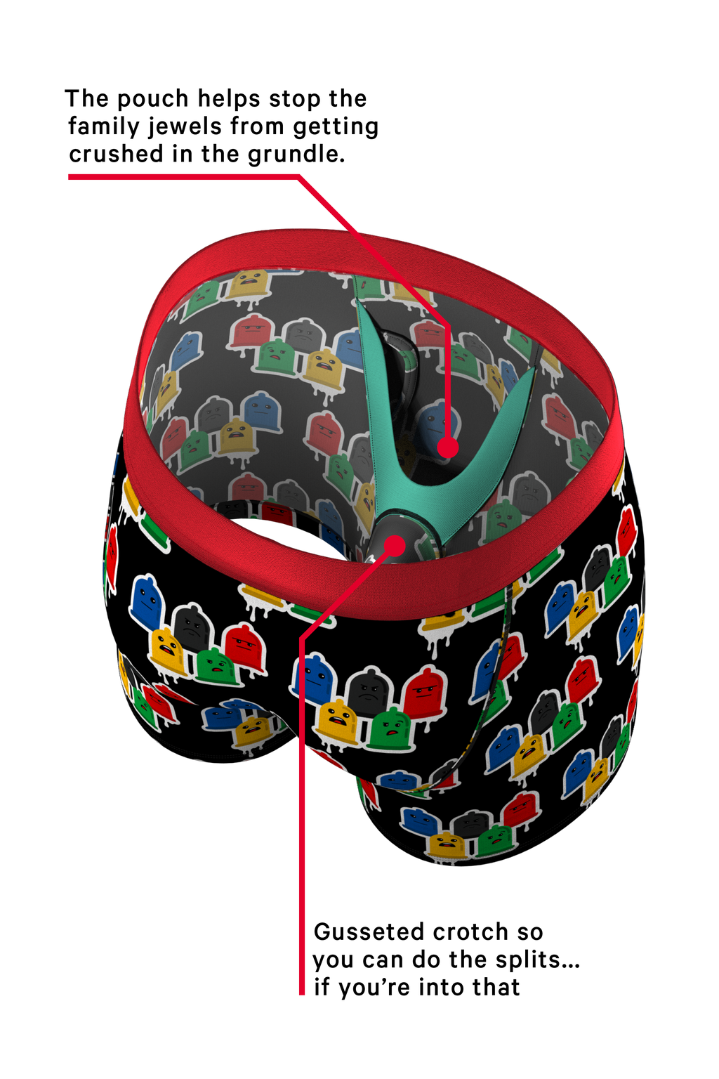 The Village Armor | Condom Ball Hammock® Boxer Briefs With Fly - Shinesty
