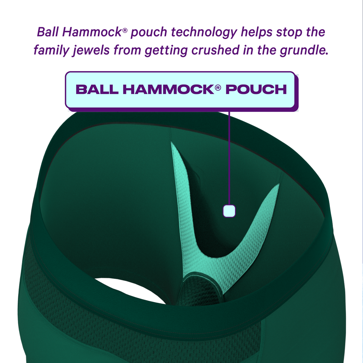 The Young Grasshopper | Green paradICE™ Cooling Ball Hammock® Pouch Underwear - Shinesty
