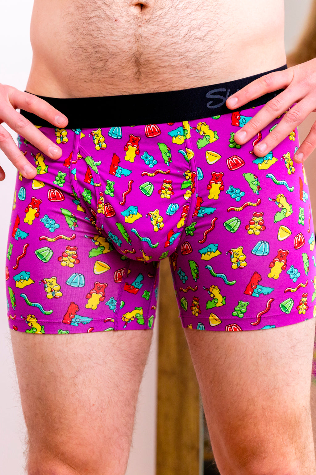 The Naughty Bears | Gummy Bear Ball Hammock® Pouch Underwear With Fly - Shinesty
