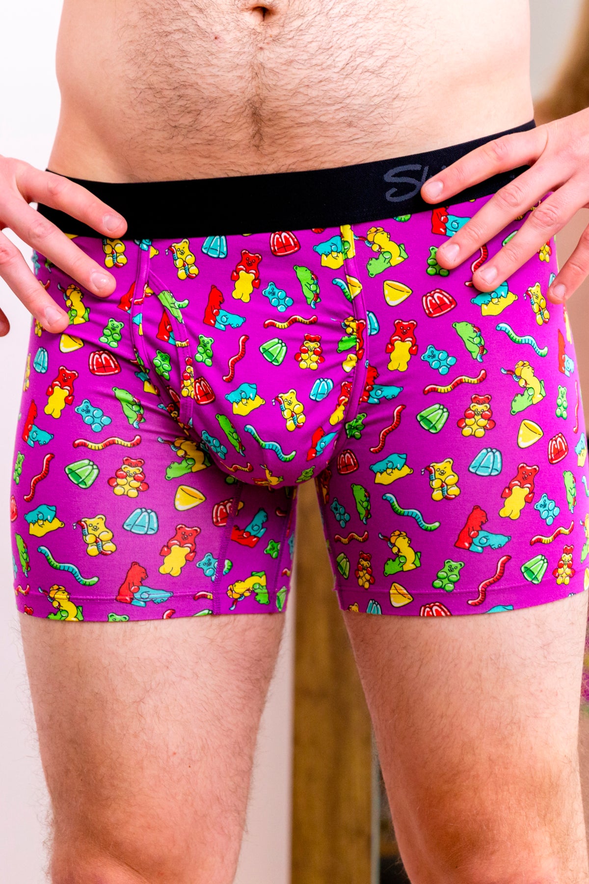 The Naughty Bears | Gummy Bear Ball Hammock® Pouch Underwear With Fly - Shinesty