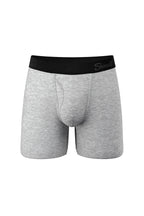 The Intramural Champ | Grey Boyshort and Ball Hammock® Boxer With Fly Matching Couples Underwear Pack - Shinesty