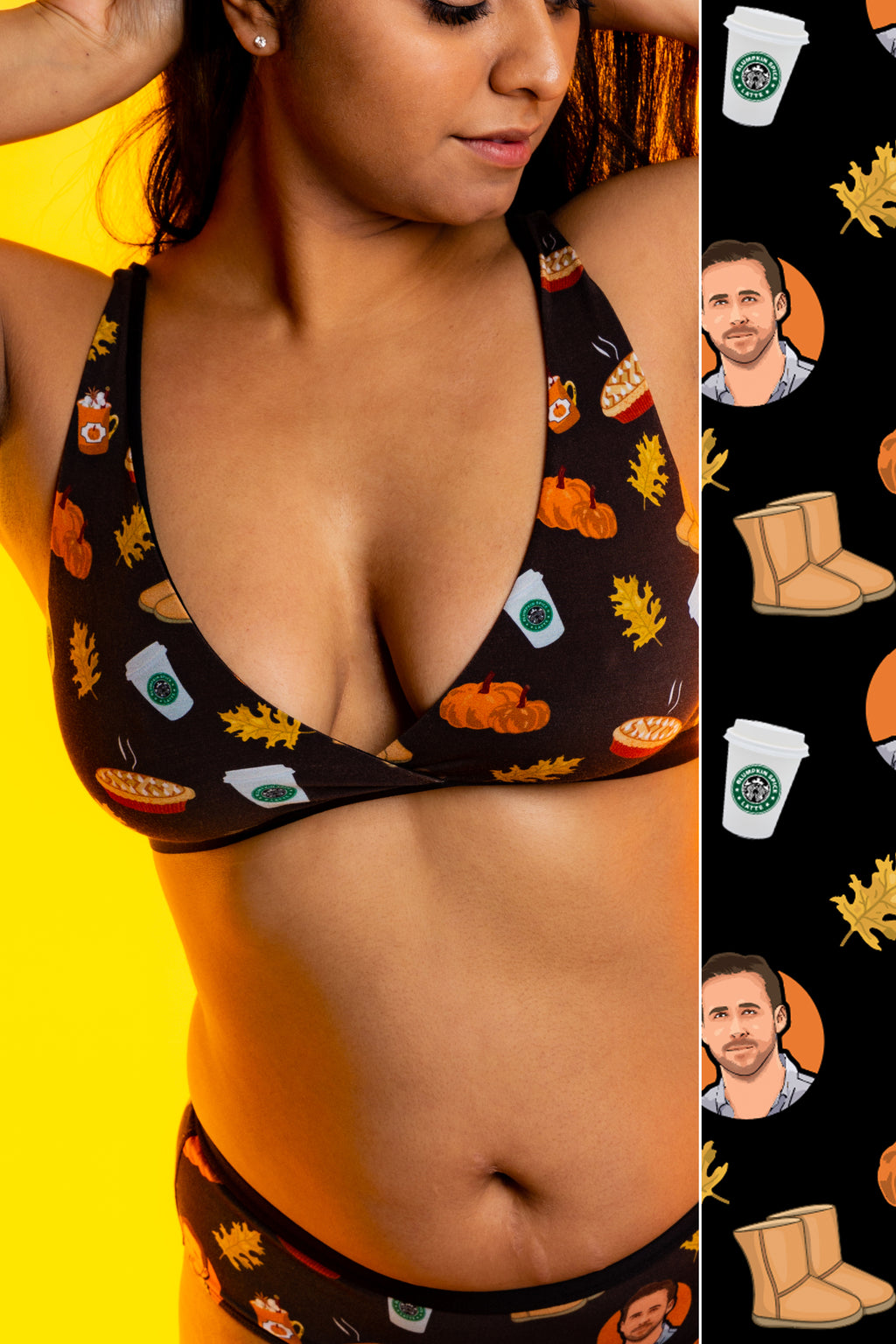 The PSL's | Latte Boob Hammock™ Reversible Bralette - Shinesty