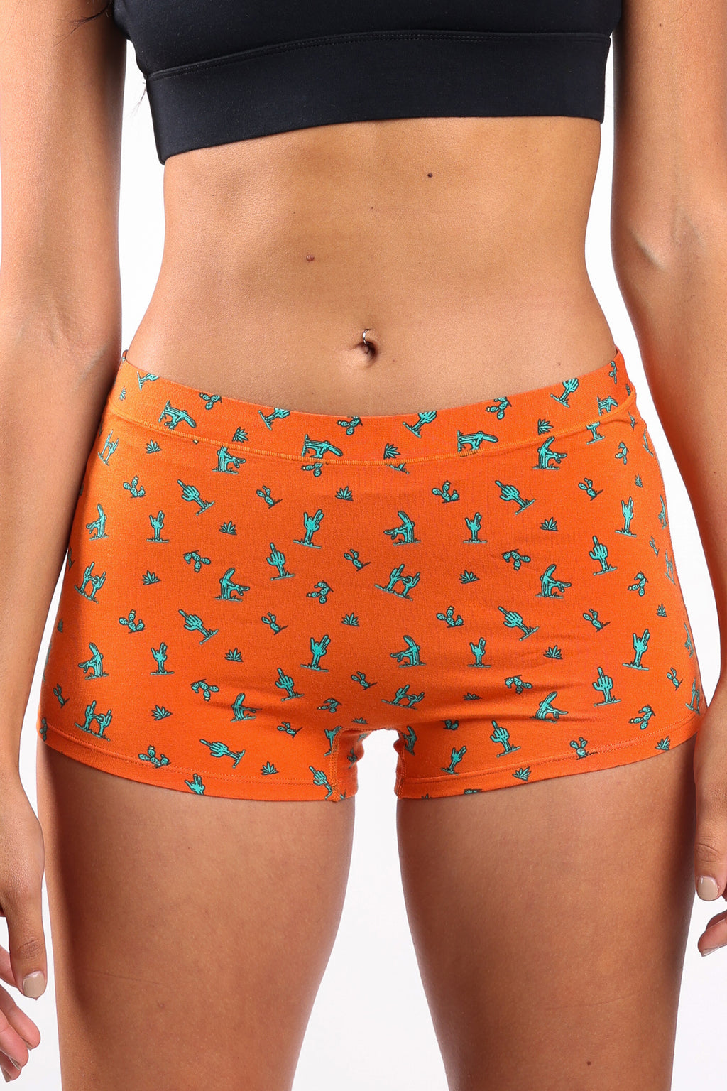 The Hokey Pokey | Cactus Modal Boyshort Underwear - Shinesty